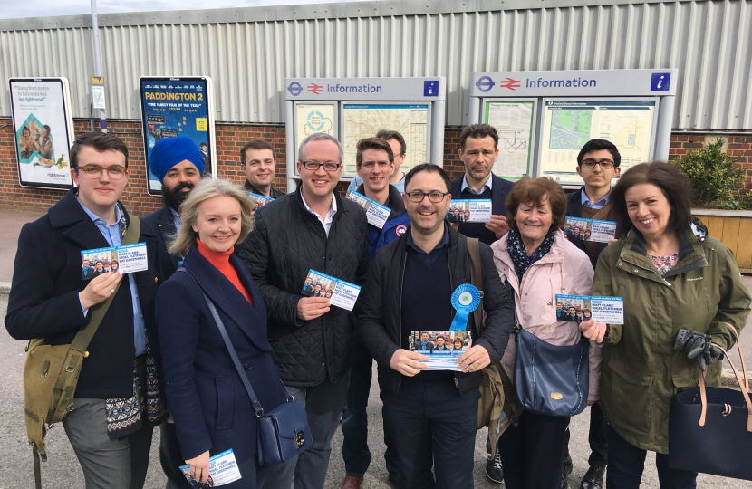 Liz Truss campaigning in Mottingham