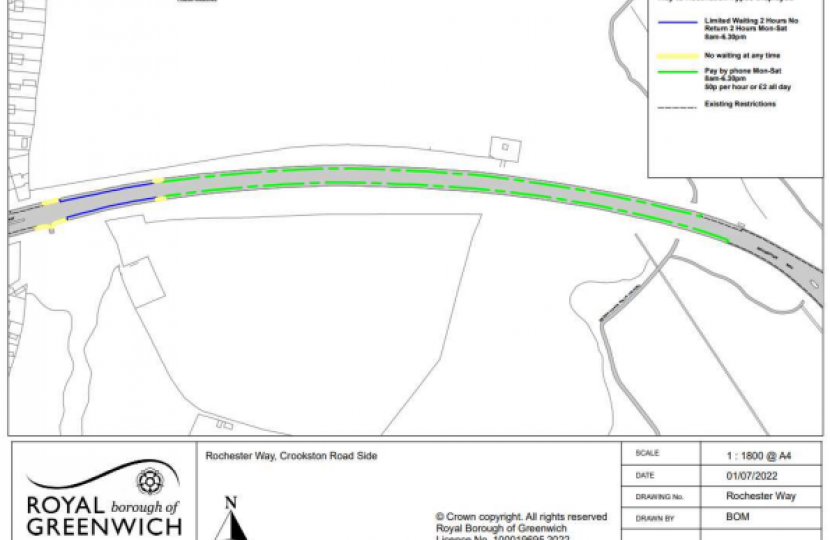 Rochester Way Welling Way parking controls