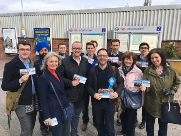 Liz Truss campaigning in Mottingham