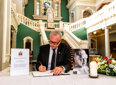 Book of Condolence at Woolwich Town Hall