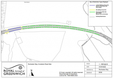 Rochester Way Welling Way parking controls