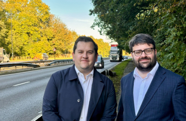 Thomas Turrell AM and Louie French MP A20 Sidcup Bypass